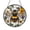 Acrylic 3.5 Inch, variant on Garden Bee Stained Glass Style Suncatcher Window Decor, Floral Insect Art Design, Decorative Glass Style Window Hanging for Bright Home