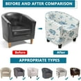 thumbnail image 6 of Zhangyh Club Chair Slipcover:High Stretch Tub Chair Cover,Removable Club Chair Cover Slipcover for Living Room Club Bar Counter, 6 of 7