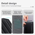 thumbnail image 5 of Foldable Magazine Rack 4 Compartments Adjustable Storage Box Desktop Organizer Bookends(black), 5 of 5