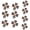 Black, variant on 10 Pairs Trousers Waist Tightener Button Pins Flowers Jeans Waist Buckles Simple Installation Trouser Button Pins