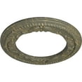 thumbnail image 3 of Ekena Millwork 12 1/4"OD x 7 1/2"ID x 7/8"P Roped Medway Ceiling Medallion (Fits Canopies up to 7 1/2"), Hand-Painted Witch Hazel Crackle, 3 of 6