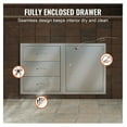 thumbnail image 4 of Outdoor Kitchen Drawers BBQ Access Door Combo 38.3''W, Stainless Steel Patio Grill Station Storage, Triple Drawer System for Island, 4 of 7