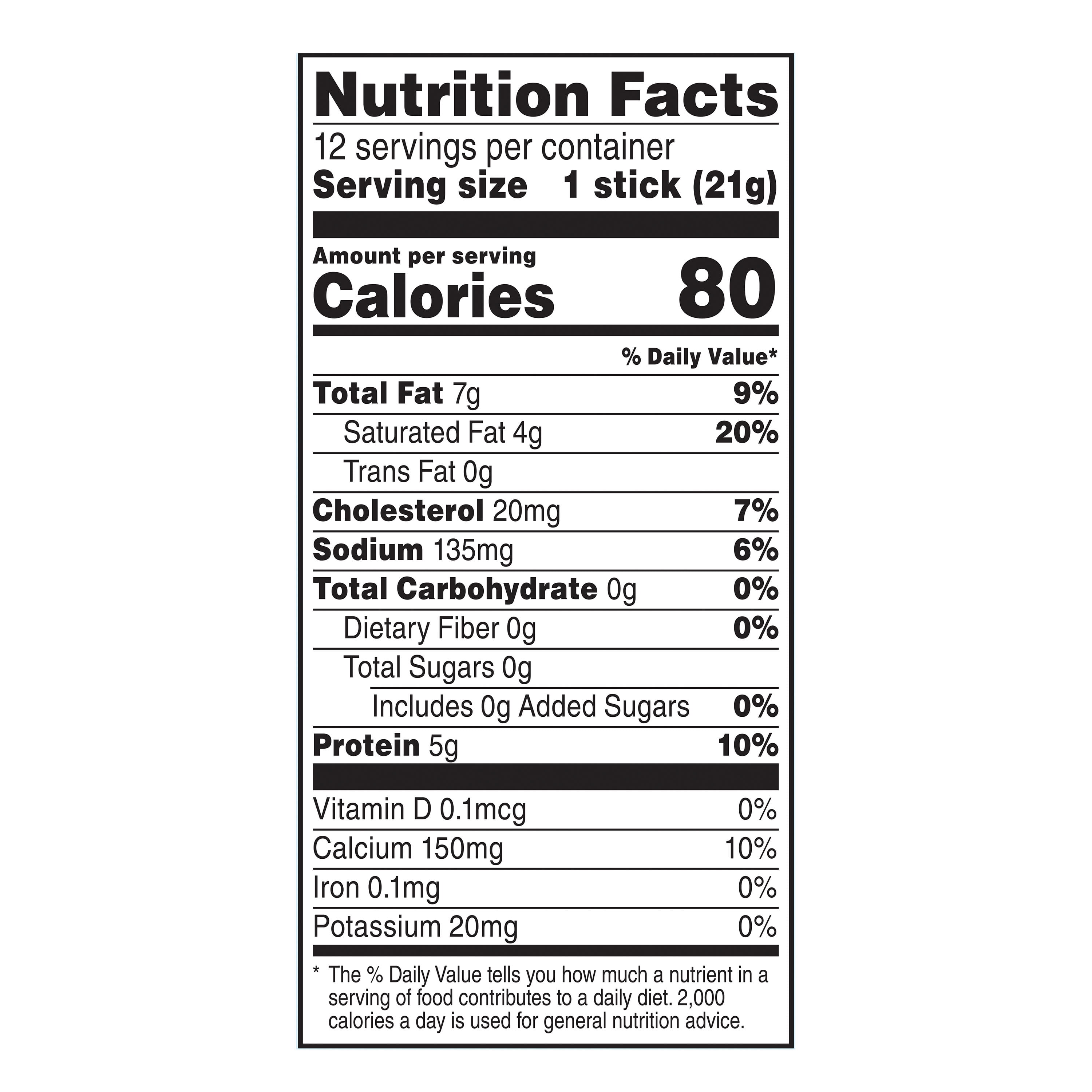 Great Value Sharp Cheddar Cheese Snack, 9 oz Bag, 12 Cheese Sticks