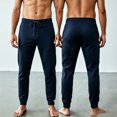 thumbnail image 2 of CUSTG Male Casual Pants Drawstring High Waist Jogger Pants Slim Athletic Workout Trousers with Zipper Side Pockets For Running Cozy Soft Trousers, 2 of 6