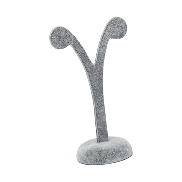 Exhibidor de aretes, vitrina duradera, exhibición de joyas, exhibición de aretes, joyería Gris