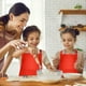 thumbnail image 3 of Paquete de 10 Delantales para Niños Delantal Ajustable para Niños con 2 Bolsillos Delantal de Pintura de Chef para Cocinar Hornear Pintar Rojo, 3 of 7