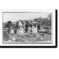 thumbnail image 2 of Historic Framed Print, Indians gambling outdoors, seated on ground and playing cards, Ely, Nevada: Gambling game, 17-7/8" x 21-7/8", 2 of 9