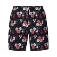 thumbnail image 4 of Lsque Mens Swim Trunks Rose Flowers Pattern - Bathing Suit Compression Liner - Beach Swim Shorts Swimwear - (S-3XL) - Stretch Quick Dry -Large, 4 of 9
