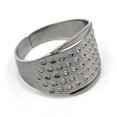 thumbnail image 5 of sweethay Anillos de tejer, dedal de protección para los dedos, herramientas de ganchillo de Metal portátiles especialmente diseñadas para manualidades Anillo de plata 2piezas sweethay CBP366046, 5 of 5