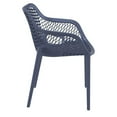 thumbnail image 4 of Compamia Air XL Outdoor Patio Dining Arm Chair in Dark Gray, 4 of 9
