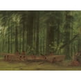 thumbnail image 2 of Catlin, George 24x19 White Modern Wood Framed Museum Art Print Titled - Excavating a Canoe Nayas Indians, 2 of 4