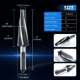 thumbnail image 7 of 10 Degree Ball Joint Tapered Reamer, Tapered Ball Joint Reamer for 1-1/2 Inch Foot Taper for Fitting Ball Joints Tie Rod, 7 of 7