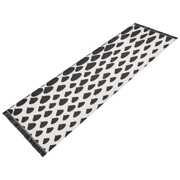 Vintage Modern Runner Rug,Non Slip Machine Washable 72"x23.5" Polyester Material Pet-Friendly Durable,Applicable to Entryway Rug Living Room Rug Drop Pattern