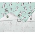 thumbnail image 4 of S4Sassy Green Dalmatian Dog Water Repellent Bath Shower Curtain With Roller Rings Hook-60 x 70 Inch, 4 of 6