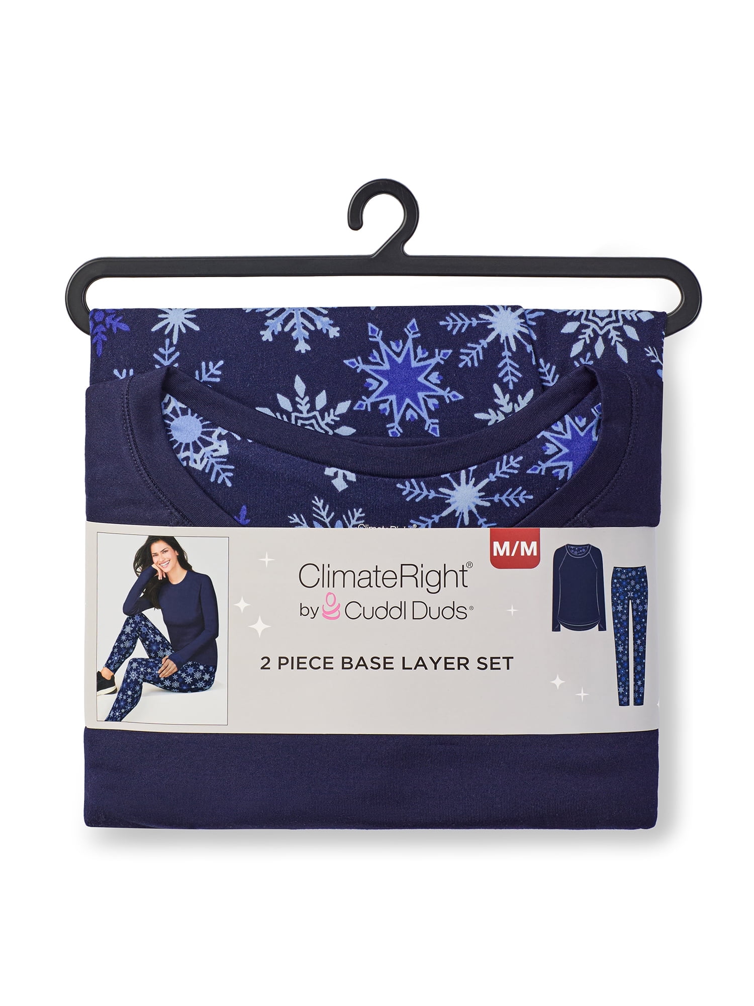 ClimateRight by Cuddl Duds Base Layer 2-piece Base layer Top and Legging Set (Women's and Women's Plus)
