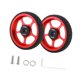 thumbnail image 4 of Ruedas fáciles para la rueda de rodillo de bicicleta plegable con pieza de reemplazo de tornillo Aleación de aluminio de neumático liviano estable Cuerpo grueso rojo, 4 of 8