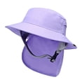 thumbnail image 3 of Surf Bucket Hat Neck Flap Cover para Pesca Deportes Acuáticos Adultos Unisex Violeta jinwen Sombrero de pescador de surf, 3 of 7
