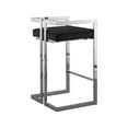 thumbnail image 6 of Meridian Furniture Ezra 27"H Velvet Counter Stool in Black (Set of 2), 6 of 6