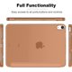 thumbnail image 3 of iPad Air 4 Case 2020 - iPad Air 4th Generation Case 10.9 Inch Lightweight Slim Cover with Translucent Frosted Hard Back [Support Touch ID](Brown), 3 of 5