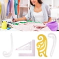 thumbnail image 4 of French Curve Ruler Accessories, 5Pcs Sewing Ruler Curve Sew French Curve Ruler, Multi-Function Curve Ruler For Imposition Clothing Designs Drawing,Cutting, 4 of 8