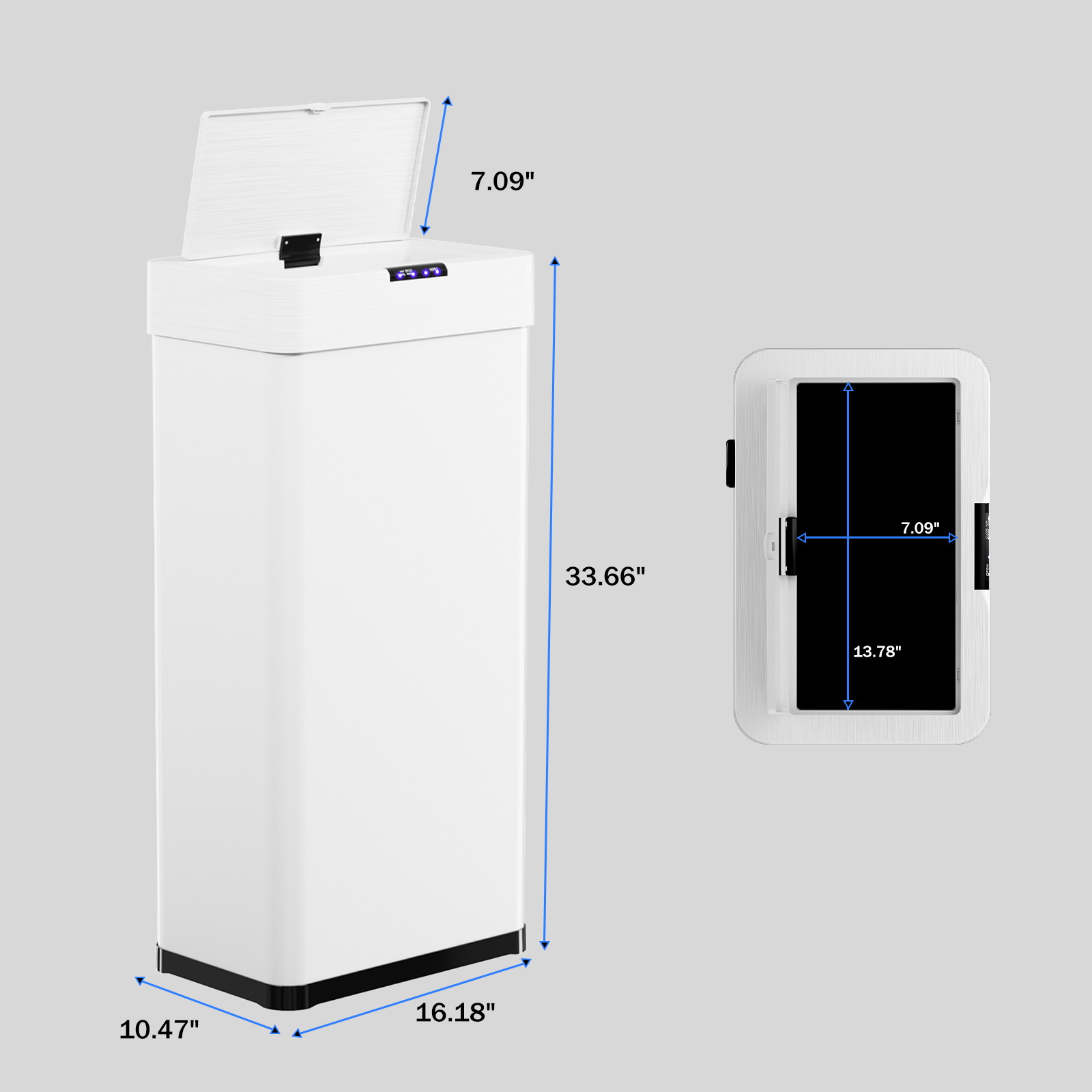 TLSUNNY 21.1 Gal Touchless Kitchen Trash Can with Lid, Automatic Sensor Garbage Bin, for Kitchen/Office/Bathroom