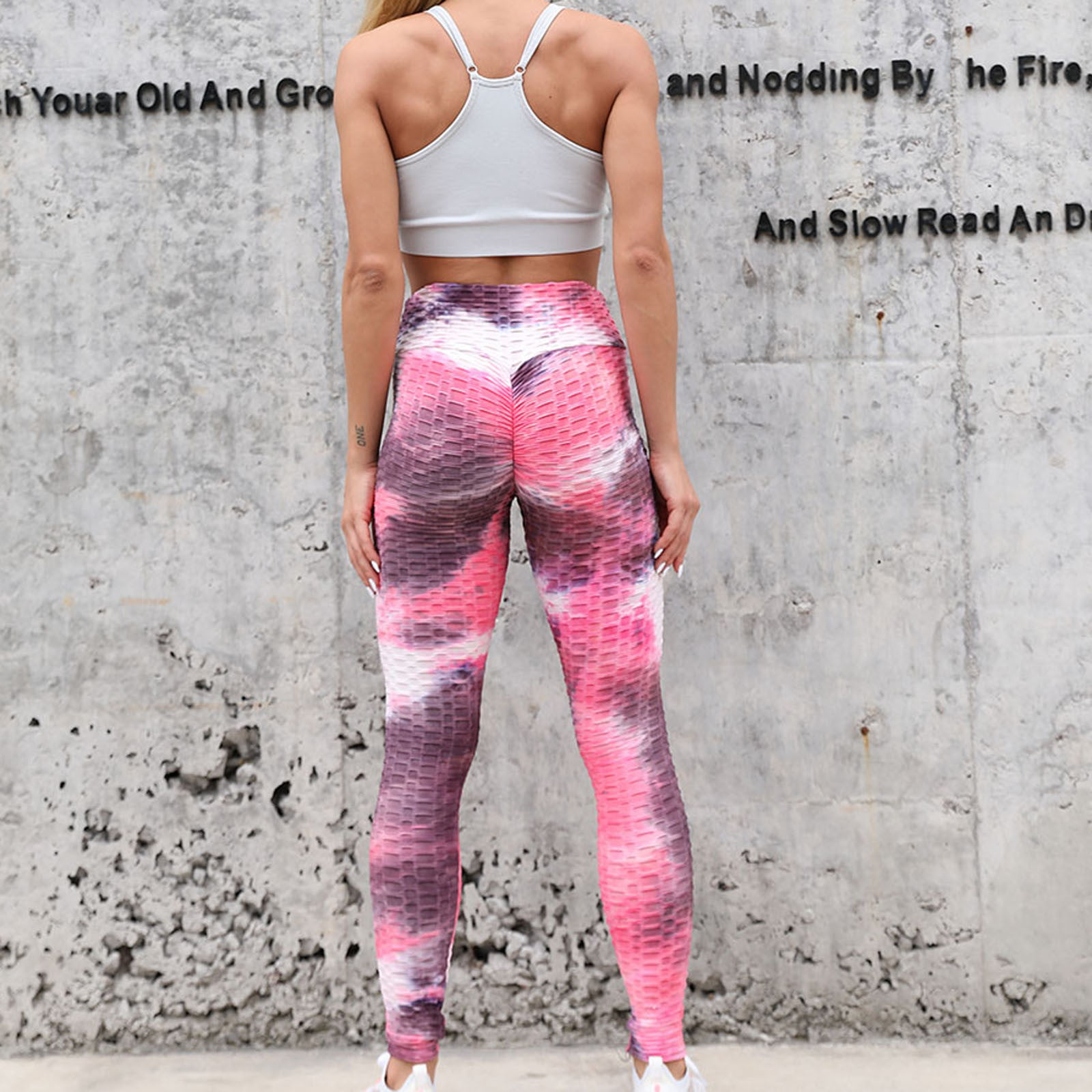 Wholesale Tiktok  Hot Sexy Tie Dye Workout Outfits Scrunch Butt  Lifting Amplify Leggings for Women, Custom High Waisted Seamless Gym Booty  Lift Yoga Pants - China Colorful High Waisted Leggings and