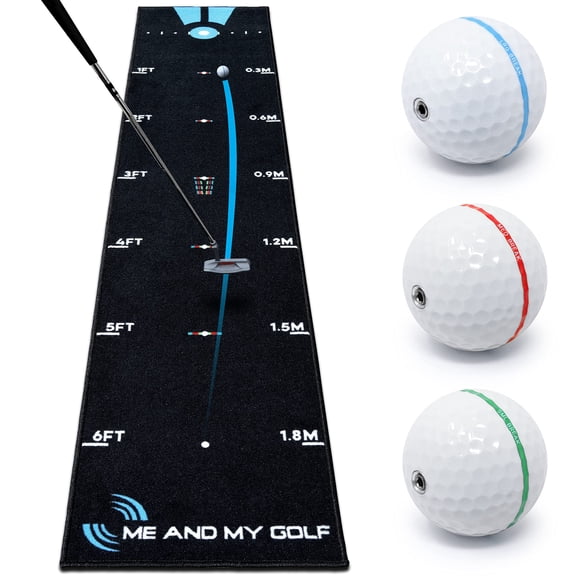 Tapete para Putt ME AND MY GOLF Breaking Ball 7,5 ft con Videos