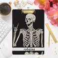 thumbnail image 7 of FMSHPON Funny Skull Clipboard Hardboard Wood Nursing Clip Board and Pull for Standard A4 Letter 13x9 inches, 7 of 7