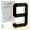 9, variant on 6 Inch Solar House Numbers for Outside, Light Up Waterproof LED Address Numbers, Large Illuminated Exterior Modern House Numbers Light(6)