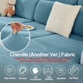 thumbnail image 3 of ASWZXCFGV Chenille Sofa Armrest Covers  Soft Stretch Non-Slip Couch Arm Covers for Sofa  Chair or L Shaped Sectional  Furniture Protector (2 Pieces  Dark Grey), 3 of 6