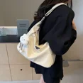 thumbnail image 4 of Nueva oferta de bolsos de hombro de moda para mujer, bolso de mano retro moderno, bolso de cubo para mujer, bolso cruzado de piel sintética de gran capacidad para mujer, 4 of 5