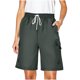 thumbnail image 1 of Mujeres Pantalones Cortos Casual, Primavera/Verano Color Sólido, Ropa de Trabajo Bolsillo Pantalones Cortos para Mujeres, 1 of 7