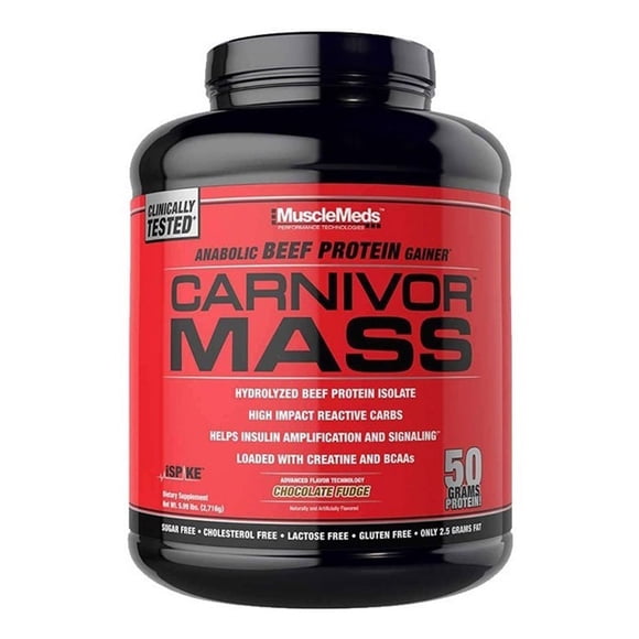 Proteina Carnivor Mass Sabor Dulce de Chocolate 5.7 LBS Musclemeds impk-7082