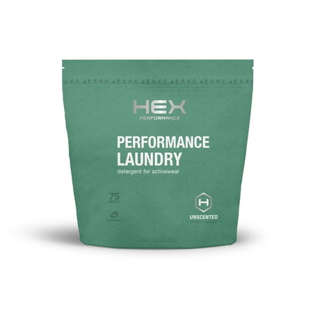 HEX Performance Detergent Packs, Unscented, 75ct