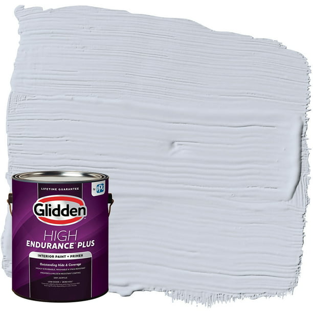 Glidden Hep Interior Paint And Primer Silver Blue Pearl 1 Gallon Semi Gloss Com - Pearl Interior Paint Colors