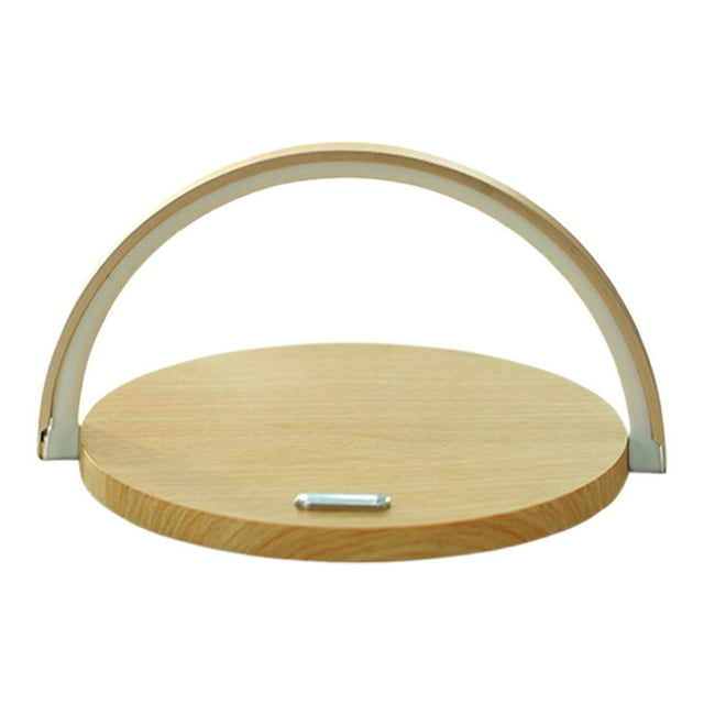 Lámpara de noche Salvador con carga de teléfono control táctil color Madera