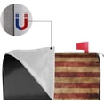 thumbnail image 4 of Retro American Flag Mailbox Cover Magnetic Post Box Covers Wraps Large Size 25.5x21 Inches for Garden Yard Decor, 4 of 7