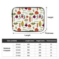 thumbnail image 4 of LNWH Vegetable Corn Tomato Food Pattern Laptop Sleeve, Notebook Computer Pocket Tablet Briefcase Carrying Bag, 13 inch Laptop Case, 4 of 8