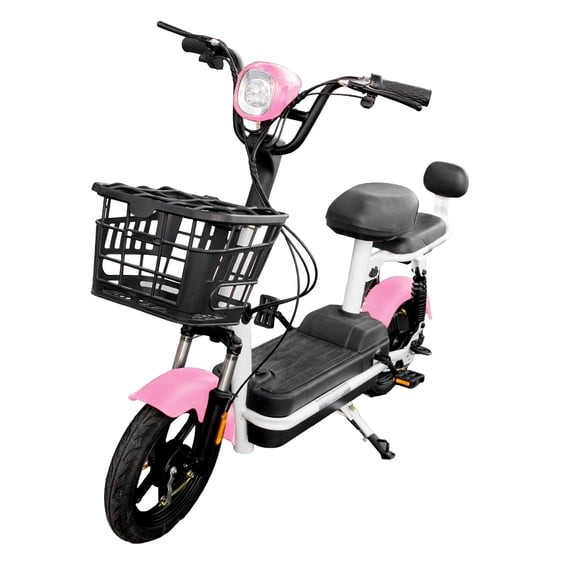 Bicicleta Electrica 350 W Bateria 48V 13AH Prince Rosa