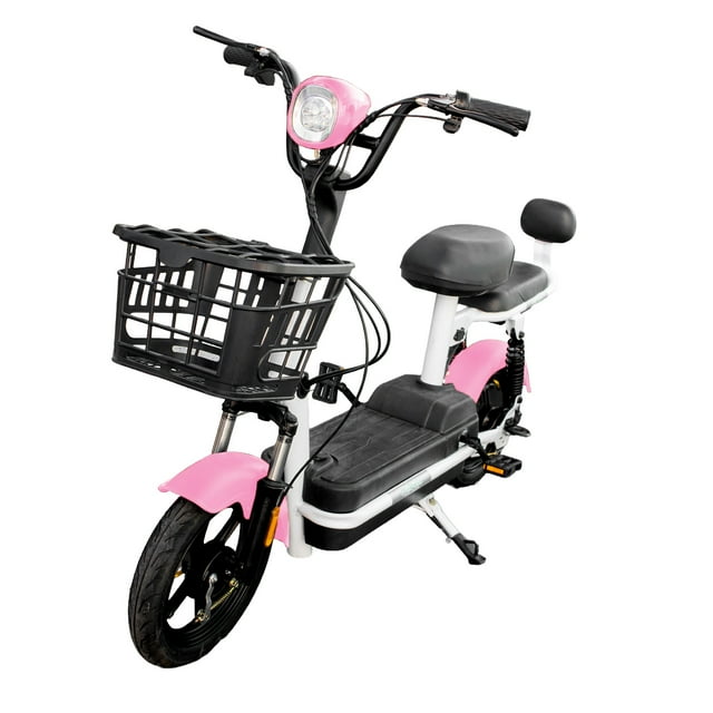 Bicicleta Electrica 350 W Bateria 48V 13AH Prince Rosa