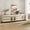 Beige, variant on Modern 4-in-1 Sideboard Buffet Cabinet, Storage Credenza with 8 Drawers, Adjustable Shelf and Tempered Glass Doors, Metal Base Coffee Bar Cabinet for Home Decor,Beige