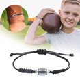 thumbnail image 2 of Pulsera de rugby ajustable con charm de rugby, pulsera de aleación para niños, niñas y jóvenes, regalo, pulsera deportiva de rugby tejida a mano, popular para fiestas y equipos, 2 of 5