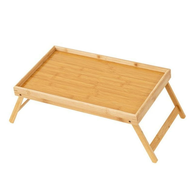 GUOOL Bed Tray Table Breakfast Tray, with Foldable Legs, Portable Save Space Multi Functional Laptop Desk for Bedroom Sofa