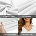 thumbnail image 4 of Women Thermal Tops Long Sleeve V Neck Lace Fleece Lined Warm Basic Fitted Tops Base Layer Thermal Underwear Tops, 4 of 6