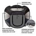 thumbnail image 4 of Corral Portátil para Perro con Carpa para Gato Furhaven Gris Pequeño, 4 of 8