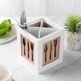 thumbnail image 4 of Bamboo Cutlery Tray Kitchen Utensil Silverware Cutlery Drawer Organizer Dividers, 4 of 5