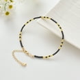 thumbnail image 6 of XIJIN Black Beaded Anklet for Women 3mm Small Bead Ball Chain Anklets, 6 of 6