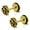 Gold, variant on Stainless Steel Rose Flower Floral Faux Fake Cheater Ear Plugs Gauge, Pair