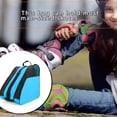 thumbnail image 3 of Advancent Bolsa grande para patines de ruedas Bolsa de almacenamiento sin olor Gancho de metal Cremallera Correa de hombro de gran capacidad patinar Azul, 3 of 6