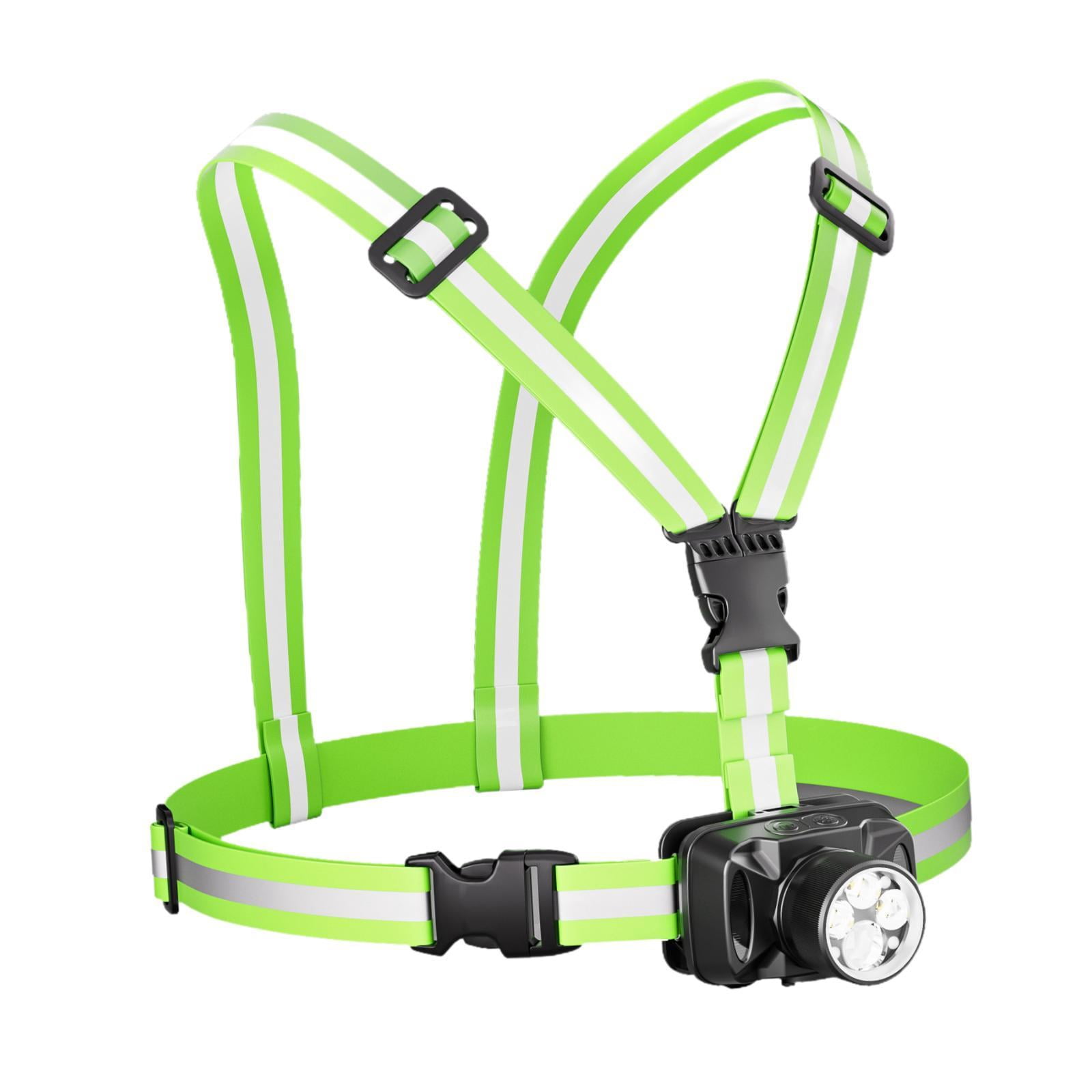 harayaa Night Light, Outdoor Chest Light, Running Vest, Reflector, Rechargeable Tiltable Double Strap